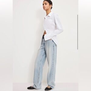 GOOD AMERICAN x ZARA 90’s Relaxed Jeans in Blue Size 6